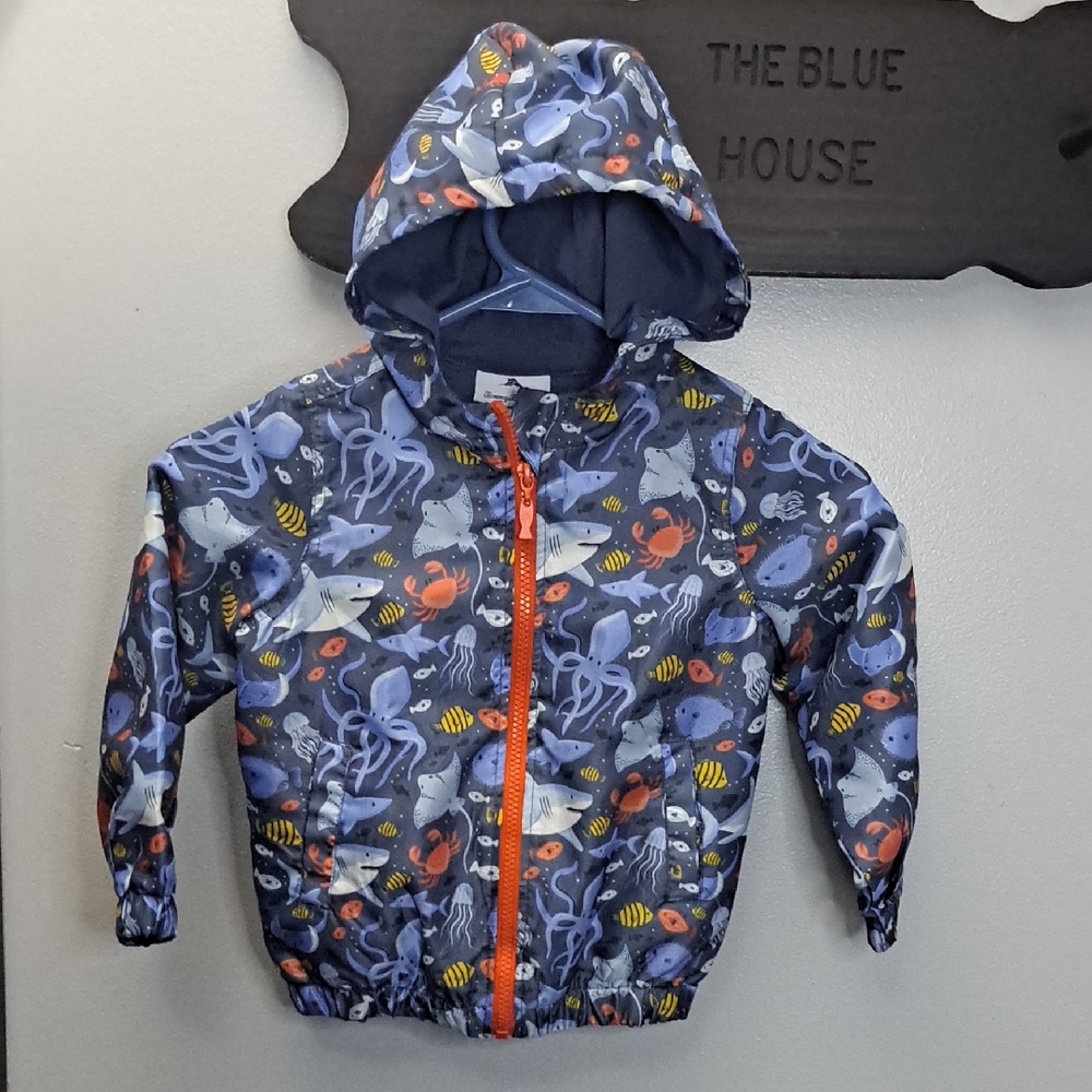 Tommy Bahama Kids Ocean-Themed Hooded Jacket Size 3T